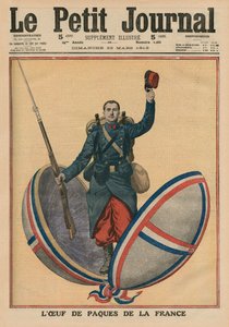 フランスのイースターエッグ、「ルプチジャーナル」の表紙イラスト、補足イラストレーター、1913年3月23日